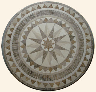 Beige-Brown Medallion - 48 in.