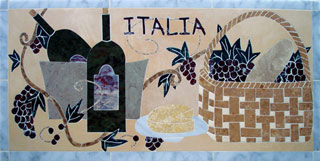 Grape Vine Mural - 32 x 16