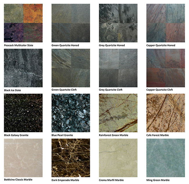 Natural Stone Options